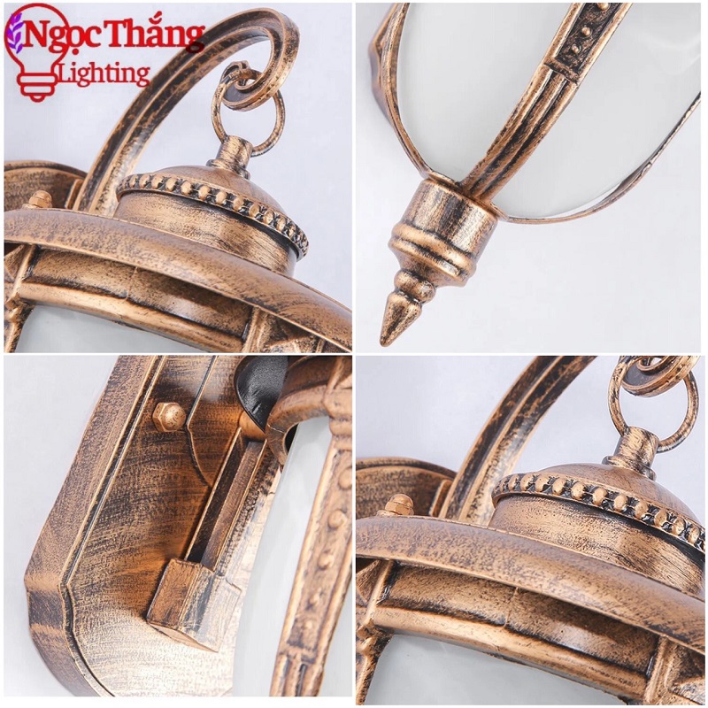 Đèn treo tường ốp cột đèn trụ cổng ngoài trời trang trí quán cà phê 220V VNT7104 Ngọc Thắng - Ảnh 4