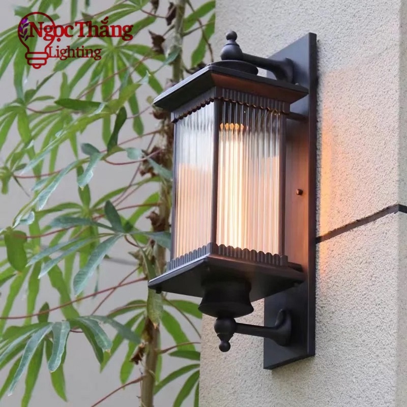 Đèn treo tường gắn tường ốp cột đèn trụ cổng ngoài trời 12W 220V VNT8500 Màu Nâu Ngọc Thắng - Ảnh 12