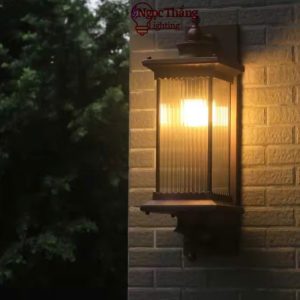 Alternative view of Đèn treo tường gắn tường ốp cột đèn trụ cổng ngoài trời 12W 220V VNT8500 Màu Nâu Ngọc Thắng