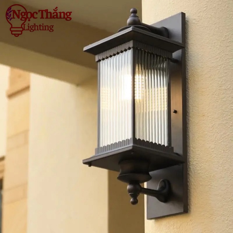 Đèn treo tường gắn tường ốp cột đèn trụ cổng ngoài trời 12W 220V VNT8500 Màu Nâu Ngọc Thắng - Ảnh 15