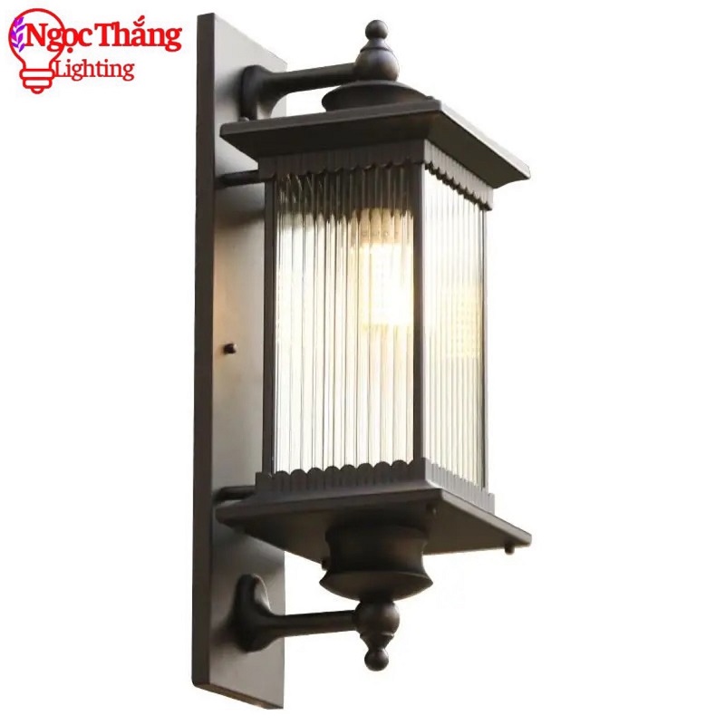 Đèn treo tường gắn tường ốp cột đèn trụ cổng ngoài trời 12W 220V VNT8500 Màu Nâu Ngọc Thắng - Ảnh 14