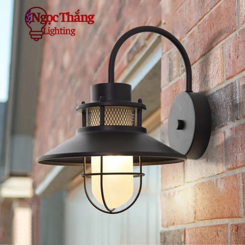 Đèn treo tường gắn tường Vintage ốp cột ngoài trời trang trí quán cà phê 220V VT29T1 Ngọc Thắng