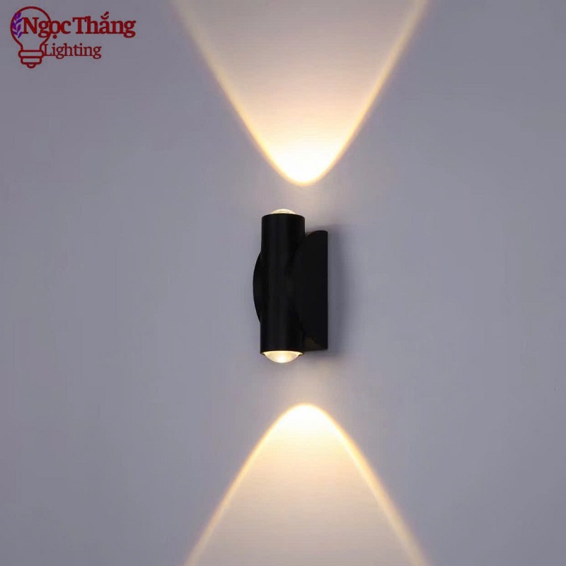 Đèn treo tường ngoài trời hắt 2 4 6 8 tia trang trí cầu thang Led 4W 220V VNT022/4B Ngọc Thắng - Ảnh 4