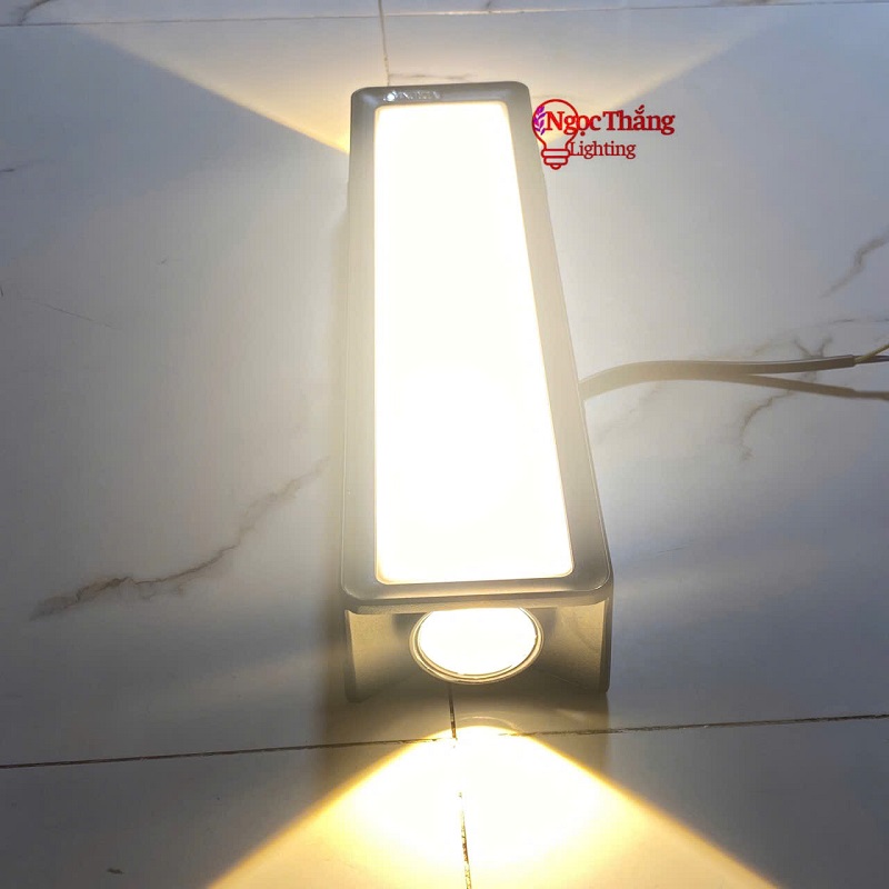 Đèn treo tường ngoài trời ốp cổng chống nước trang trí cầu thang Led 24W 220V VNT240B Ngọc Thắng - Ảnh 4