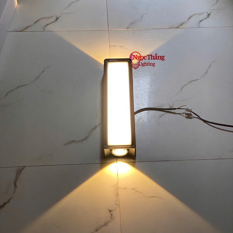 Đèn treo tường ngoài trời ốp cổng chống nước trang trí cầu thang Led 24W 220V VNT240B Ngọc Thắng - Ảnh 3