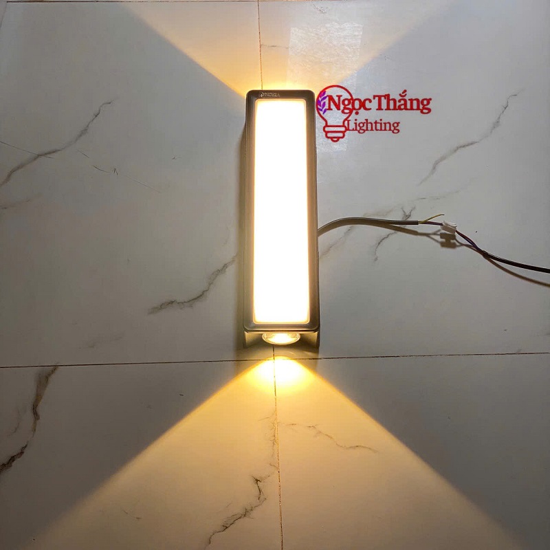Đèn treo tường ngoài trời ốp cổng chống nước trang trí cầu thang Led 24W 220V VNT240B Ngọc Thắng - Ảnh 2