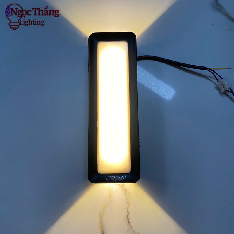Đèn treo tường ngoài trời ốp cổng chống nước trang trí cầu thang Led 24W 220V VNT240B Ngọc Thắng - Ảnh 8