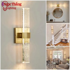 Alternative view of Đèn treo tường pha lê trang trí phòng khách phòng ngủ Bảo Hành 24 Tháng Led 8W GT471 Ngọc Thắng