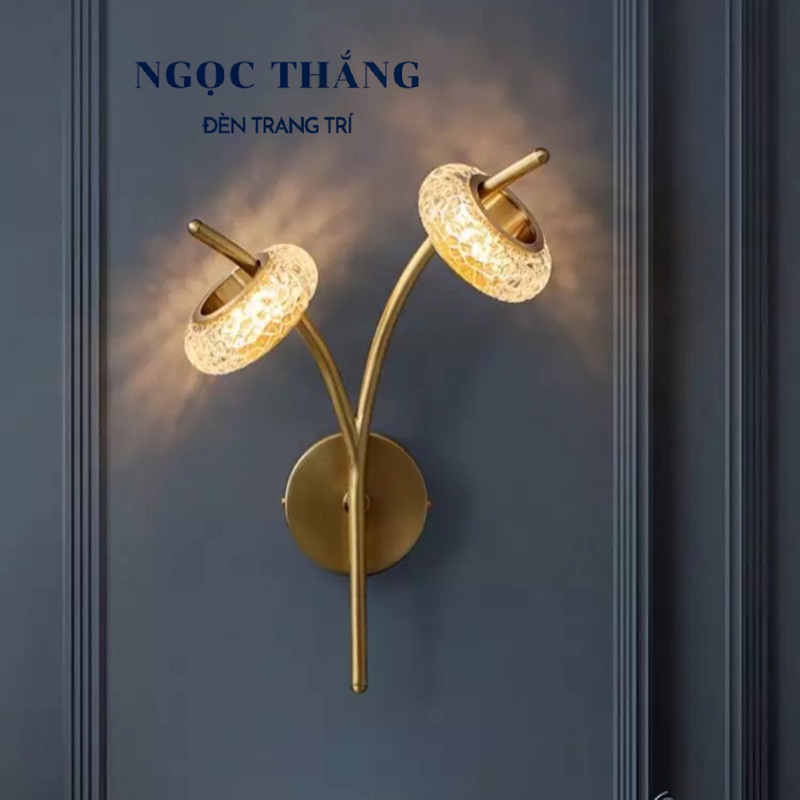 Đèn treo tường ốp tường pha lê trang trí phòng ngủ phòng khách Bảo Hành 24 Tháng GT3022 Ngọc Thắng