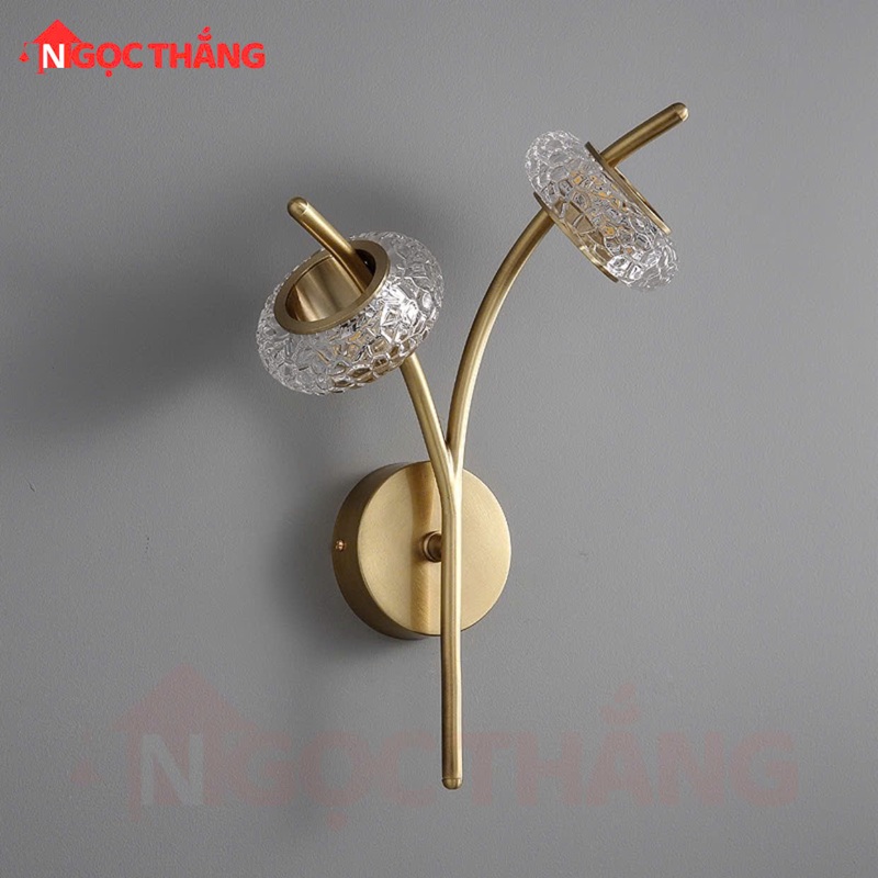 Đèn treo tường ốp tường pha lê trang trí phòng ngủ phòng khách Led 3 màu 10W VK108 220V Ngọc Thắng - Ảnh 6