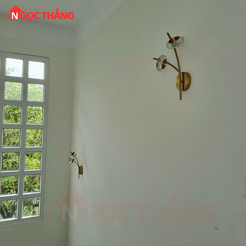 Đèn treo tường ốp tường pha lê trang trí phòng ngủ phòng khách Led 3 màu 10W VK108 220V Ngọc Thắng - Ảnh 5