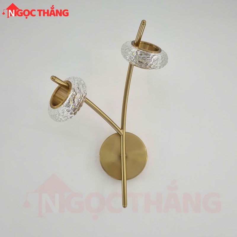 Đèn treo tường ốp tường pha lê trang trí phòng ngủ phòng khách Led 3 màu 10W VK108 220V Ngọc Thắng - Ảnh 4