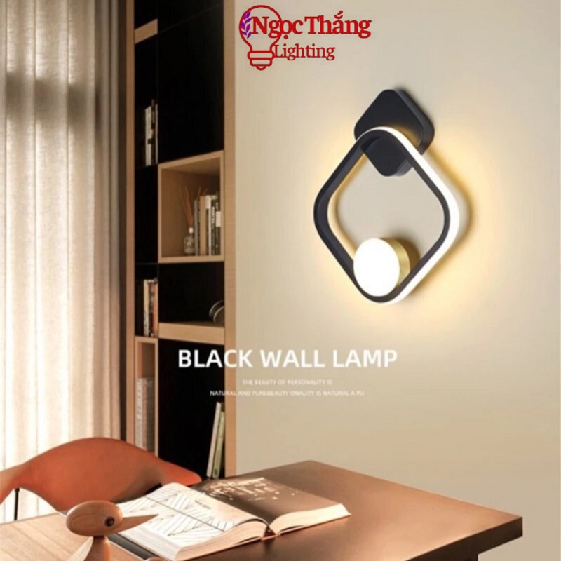 Đèn treo tường ốp tường trang trí phòng khách phòng ngủ cầu thang Led 3 màu 12W GT3056 Ngọc Thắng - Ảnh 8