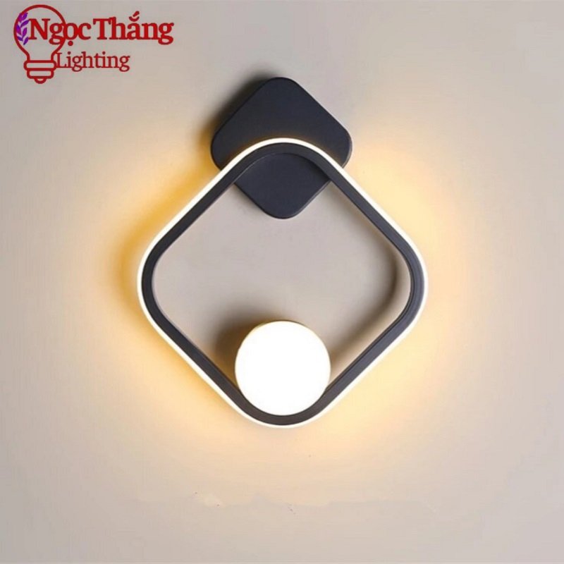 Đèn treo tường ốp tường trang trí phòng khách phòng ngủ cầu thang Led 3 màu 12W GT3056 Ngọc Thắng
