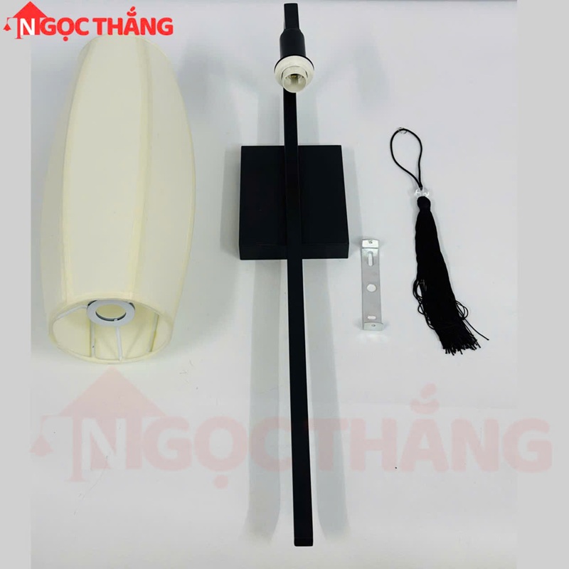 Đèn treo tường phong cách Trung Hoa trang trí phòng ngủ phòng khách E27 VK202 Ngọc Thắng - Ảnh 6