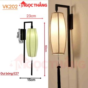 Alternative view of Đèn treo tường phong cách Trung Hoa trang trí phòng ngủ phòng khách E27 VK202 Ngọc Thắng