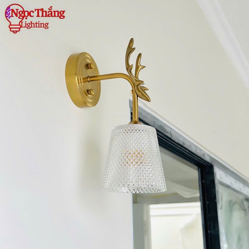 Đèn treo tường phòng ngủ ốp tường trang trí phòng khách cầu thang cao cấp Led 3 chế độ màu 12W VK112 Ngọc Thắng - Ảnh 7
