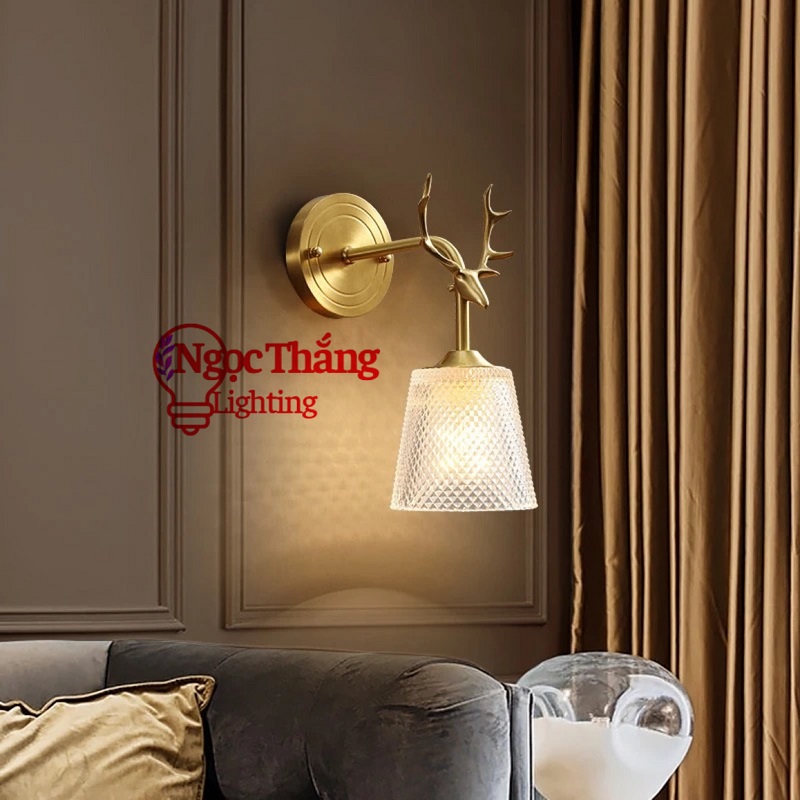 Đèn treo tường phòng ngủ ốp tường trang trí phòng khách cầu thang cao cấp Led 3 chế độ màu 12W VK112 Ngọc Thắng