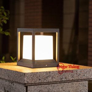 Đèn trụ cổng vuông Bảo Hành 24 tháng trang trí sân vườn Led 12W E27 220V DT30 Ngọc Thắng