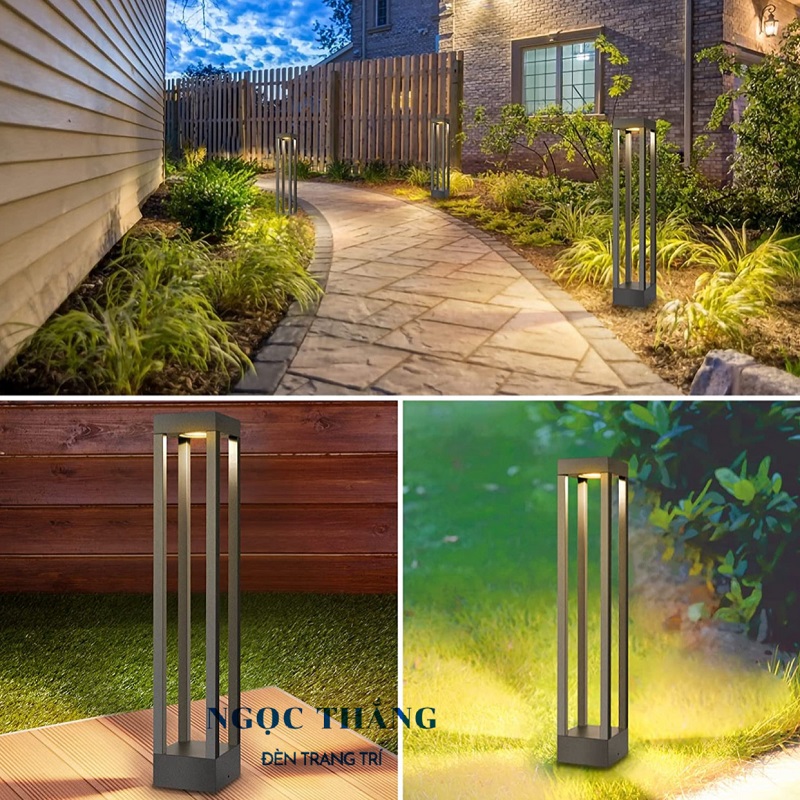 Đèn trụ sân vườn ngoài trời chống nước cao 60Cm Led 12W 220V VNT7728 Ngọc Thắng - Ảnh 4