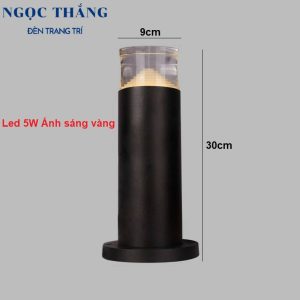 Alternative view of Đèn trụ sân vườn ngoài trời chống nước cao 30Cm Led 5W 220V SV1902A Ngọc Thắng