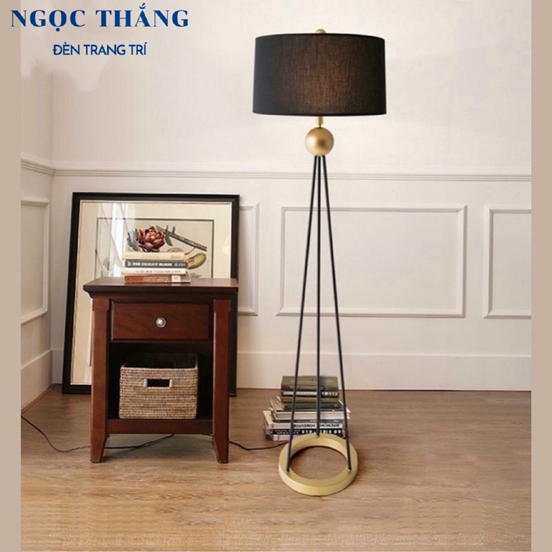 Đèn Cây Đứng Trang Trí Phòng Khách Phòng Ngủ Đọc Sách DC581 Ngọc Thắng (Tặng kèm một bóng Led Bulb 12W chất lượng) - Ảnh 4