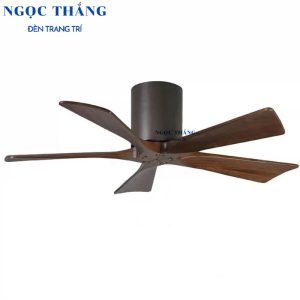 Quạt Trần 5 Cánh Gỗ Trang Trí Sảnh Phòng Khách Cao Cấp VF75 Ngọc Thắng (Kèm remote điều khiển từ xa)