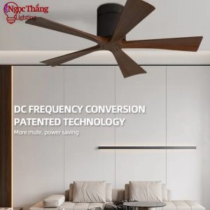 Quạt Trần 5 Cánh Gỗ Trang Trí Sảnh Phòng Khách Cao Cấp VF75 Ngọc Thắng (Kèm remote điều khiển từ xa) - Ảnh 5