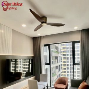 Quạt Trần Chung Cư 3 Cánh Bảo Hành 5 Năm Trang Trí Phòng Khách Phòng Ngủ QT31D Ngọc Thắng Kèm Remote - Ảnh 7