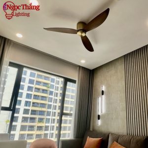 Quạt Trần Chung Cư 3 Cánh Bảo Hành 5 Năm Trang Trí Phòng Khách Phòng Ngủ QT31D Ngọc Thắng Kèm Remote