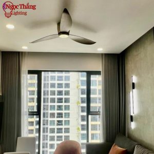 Quạt Trần Chung Cư 3 Cánh Bảo Hành 5 Năm Trang Trí Phòng Khách Phòng Ngủ QT31D Ngọc Thắng Kèm Remote - Ảnh 3