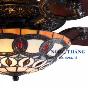Quạt Trần Đèn Led 5 Cánh Gỗ Trang Trí Sảnh Phòng Khách Cao Cấp QT5216 Ngọc Thắng (Kèm remote điều khiển từ xa) - Ảnh 9