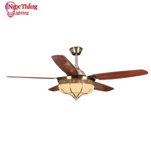 Alternative view of Quạt Trần Đèn 5 Cánh Nhựa Trang Trí Phòng Khách Cao Cấp VF88 Ngọc Thắng (Kèm remote điều khiển từ xa)