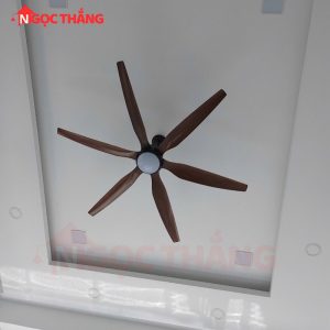 Quạt Trần Đèn Led 6 Cánh Trang Trí Sảnh Phòng Khách Cao Cấp VF64 Ngọc Thắng (Kèm remote điều khiển từ xa) - Ảnh 7
