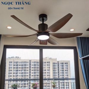Alternative view of Quạt Trần Đèn Led 6 Cánh Trang Trí Sảnh Phòng Khách Cao Cấp VF64 Ngọc Thắng (Kèm remote điều khiển từ xa)