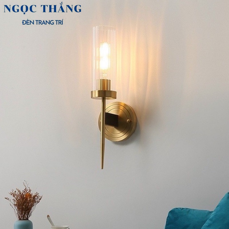 Đèn gắn tường ốp tường trang trí phòng khách phòng ngủ cầu thang E27 220V V8240 Ngọc Thắng (Tặng kèm bóng Led Edison ánh sáng vàng) - Ảnh 16