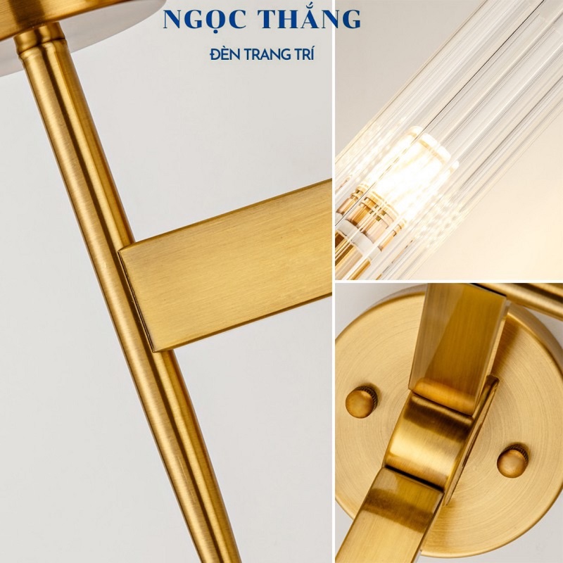 Đèn gắn tường ốp tường trang trí phòng khách phòng ngủ cầu thang E27 220V V8240 Ngọc Thắng (Tặng kèm bóng Led Edison ánh sáng vàng) - Ảnh 12