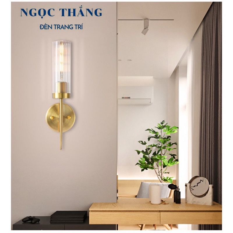 Đèn gắn tường ốp tường trang trí phòng khách phòng ngủ cầu thang E27 220V V8240 Ngọc Thắng (Tặng kèm bóng Led Edison ánh sáng vàng) - Ảnh 11