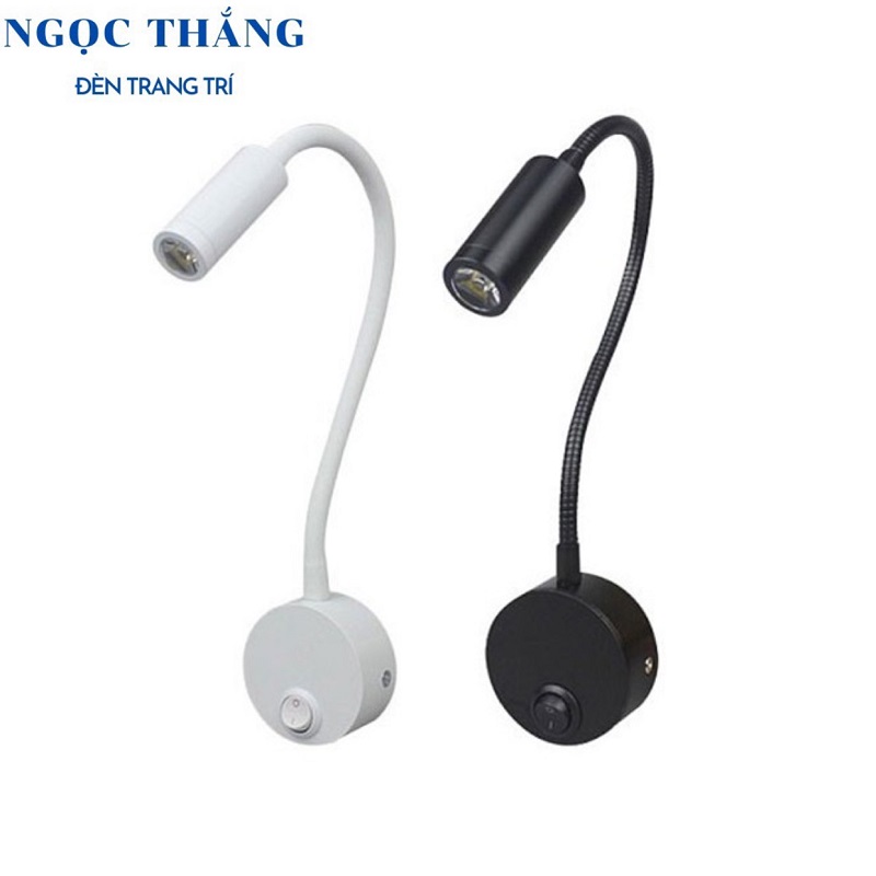 Đèn Led đọc sách chiếu tranh gắn tường phòng ngủ phòng khách Led 3W RO1408A Ngọc Thắng - Ảnh 2