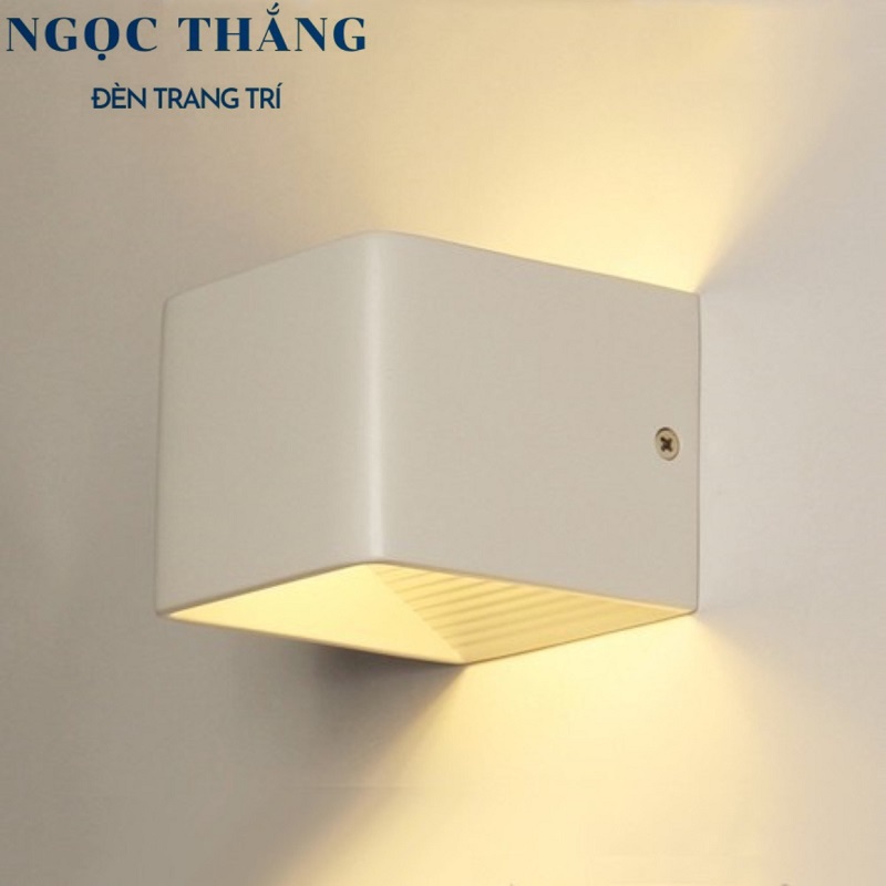 Đèn Led treo tường hắt tường trang trí trong nhà cầu thang Led vàng 7W 220V GT350 Ngọc Thắng - Ảnh 8