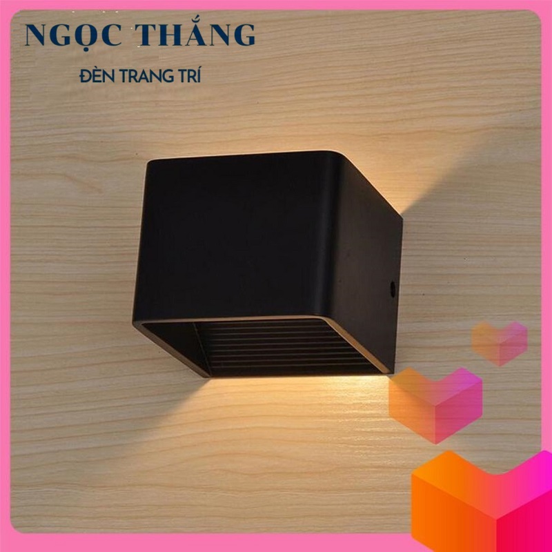 Đèn Led treo tường hắt tường trang trí trong nhà cầu thang Led vàng 7W 220V GT350 Ngọc Thắng - Ảnh 9