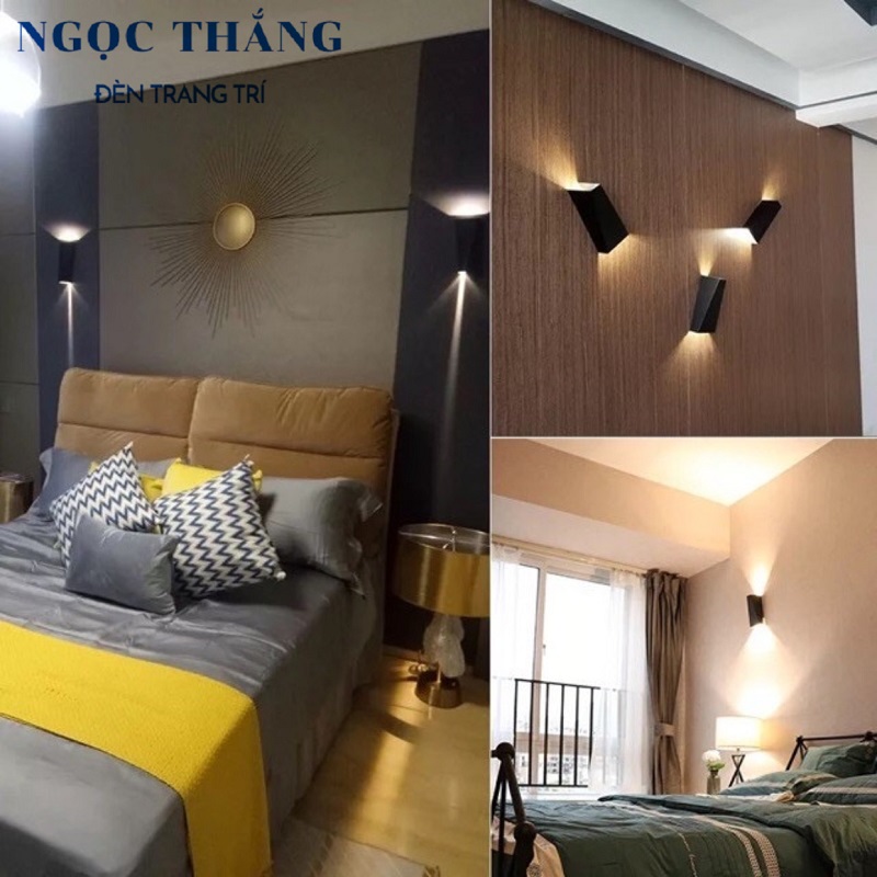 Đèn Led treo tường ốp tường trang trí trong nhà ngoài trời Led 10W VNT355 Ngọc Thắng - Ảnh 4