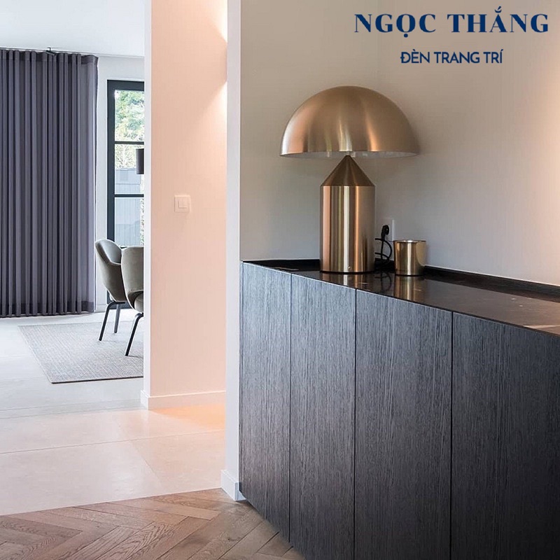 Đèn bàn làm việc phòng ngủ phòng khách cao cấp ánh sáng vàng DB34 Ngọc Thắng - Ảnh 5