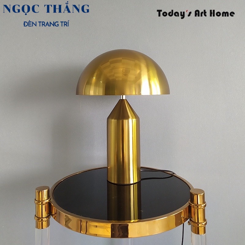 Đèn bàn làm việc phòng ngủ phòng khách cao cấp ánh sáng vàng DB34 Ngọc Thắng - Ảnh 4
