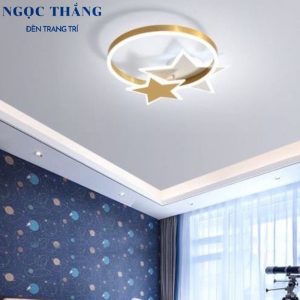 Đèn Mâm LED Ốp Trần Hiện Đại Trang Trí Phòng Khách Phòng Ngủ Cho Bé MO959 Ngọc Thắng (Tặng kèm remote điều khiển từ xa) - Ảnh 5