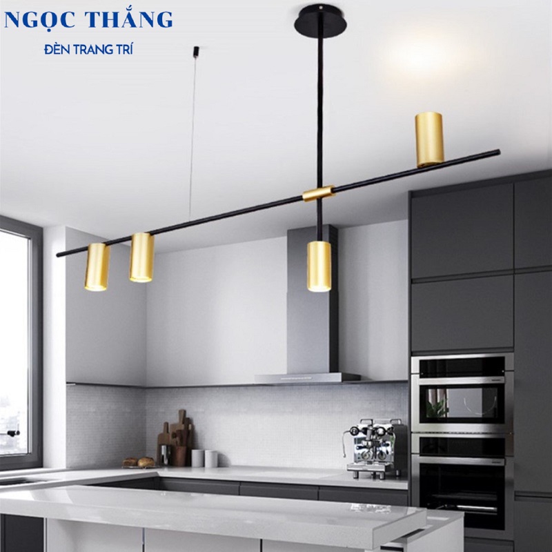 Đèn trần 4 bóng trang trí phòng khách phòng ngủ bàn ăn Led 48W 220V TTK110N4 Ngọc Thắng