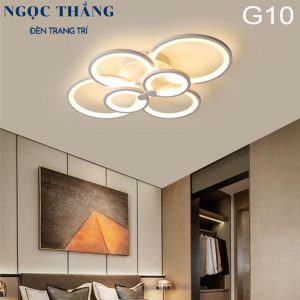 Alternative view of Đèn Mâm LED 6 Cánh Ốp Trần Hiện Đại Trang Trí Phòng Khách MO901A Ngọc Thắng (Tặng kèm remote điều khiển từ xa)