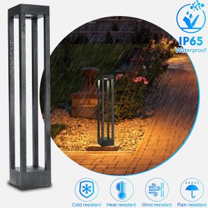 Đèn trụ sân vườn ngoài trời chống nước cao 60Cm Led 12W 220V VNT7728 Ngọc Thắng - Ảnh 4