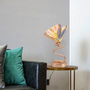 Đèn để bàn làm việc phòng ngủ cao cấp hình bướm đa sắc 8W Led 3 chế độ màu DB110 Ngọc Thắng - Ảnh 8