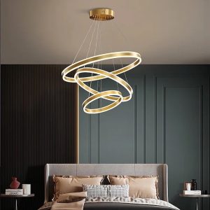 Đèn thả trần 3 vòng Led 40-60-80 trang trí phòng khách bàn ăn tích hợp Led 3 chế độ màu TH896 Ngọc Thắng (Tặng kèm remote điều khiển từ xa) - Ảnh 3